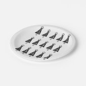 Weihnachtsbuch-Teller, frohe Weihnachts-Schwarm-Bä Pappteller (Schrägansicht)