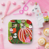 Weihnachtsbuch-Teller, Frohe Weihnachtself Pappteller (Party)