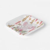 Weihnachtsbuch-Teller, Frohe Weihnachtslephant Pappteller (Gewinkelt)