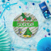 Weihnachtsbuch-Teller, Mäuse Pappteller (Party)