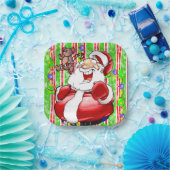 Weihnachtsbuch-Teller, Merry Teddy Bär Pappteller (Party)