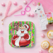 Weihnachtsbuch-Teller, Merry Teddy Bär Pappteller (Party)