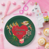 Weihnachtsbuch-Teller Pappteller (Party)