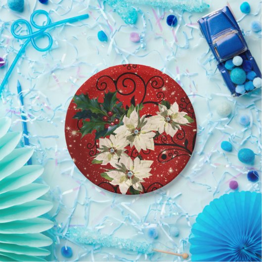 Weihnachtsbuch-Teller Pappteller (Party)