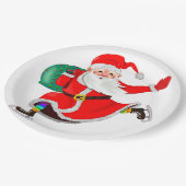 Weihnachtsbuch-Teller Pappteller (Schrägansicht)