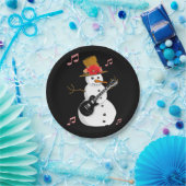 Weihnachtsbuch-Teller, Schneemann Pappteller (Party)