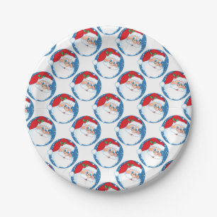 Weihnachtsbuch-Teller/Weihnachtsmann Pappteller