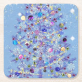 Weihnachtsbuch Untersetzer Schöner Weihnachtsbaum (Vorderseite)