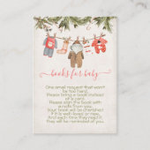 Weihnachtsbücher für Baby-Clothesline Begleitkarte (Vorderseite)