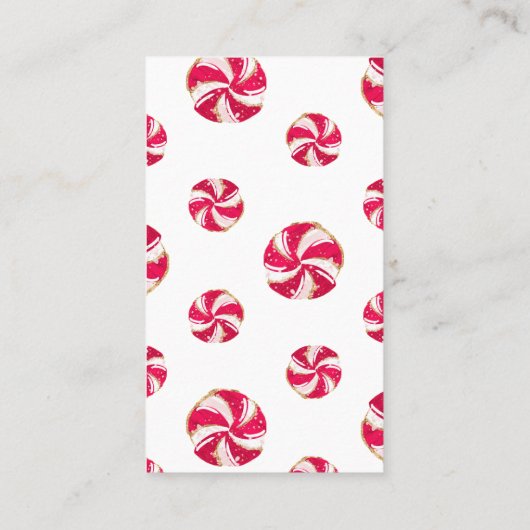 Weihnachtsbücher für Babyverpackungskarten Visitenkarte (Rückseite)