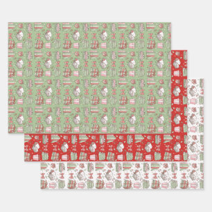 Weihnachtsbücher für Bücherwürmer Urlaubsgestaltun Geschenkpapier Set