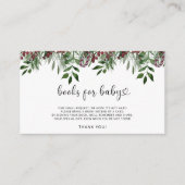 Weihnachtsbücher für das Baby Begleitkarte (Vorderseite)