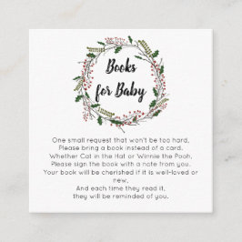 Weihnachtsbücher für das Baby Begleitkarte
