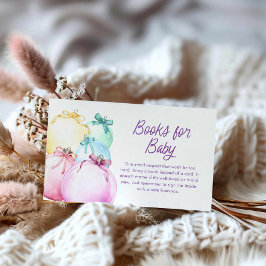 Weihnachtsbücher für das Baby Begleitkarte