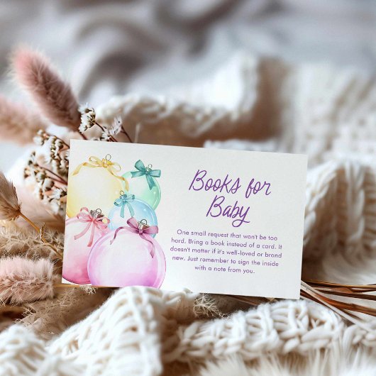 Weihnachtsbücher für das Baby Begleitkarte