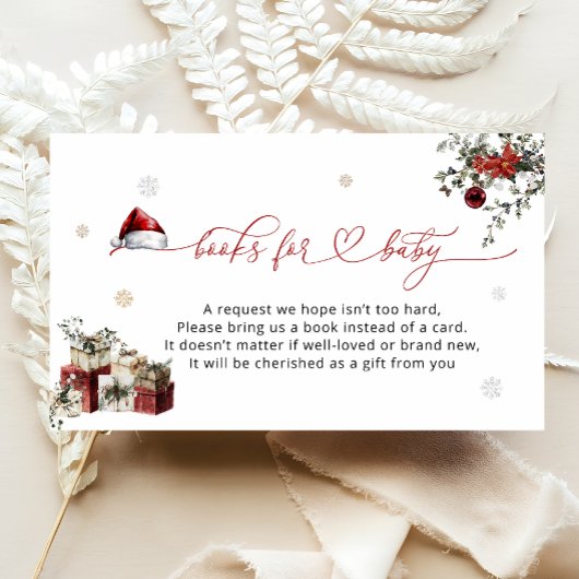 Weihnachtsbücher für das Baby Begleitkarte