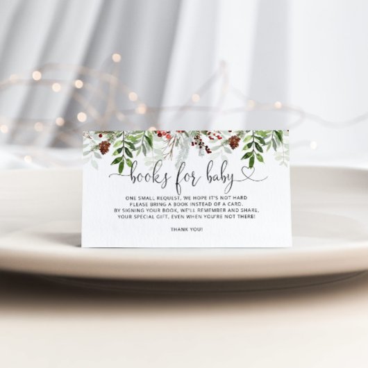 Weihnachtsbücher für das Baby Begleitkarte