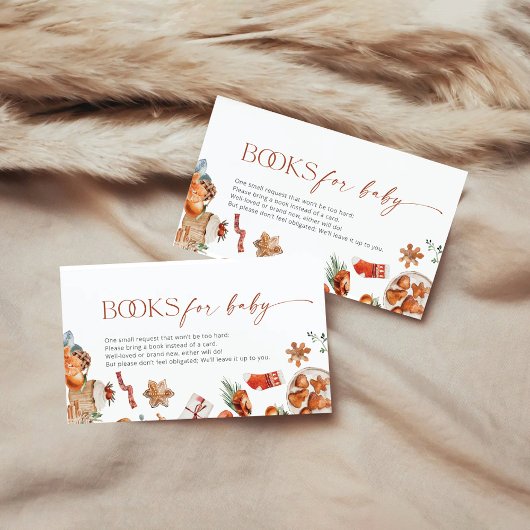Weihnachtsbücher für das Baby-Enclosure Card Begleitkarte