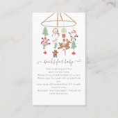 Weihnachtsbücher für mobile Babys Visitenkarte (Vorderseite)