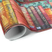 Weihnachtsbücher, heilige, antike Bücher Geschenkpapier (Rolleneckpunkt)