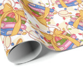 Weihnachtsbücher lesen geschenkpapier (Rolleneckpunkt)