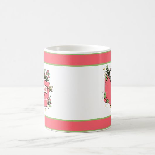 Weihnachtsbücher lesen kaffeetasse (Mittel)