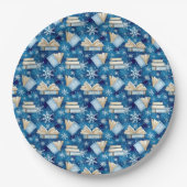 Weihnachtsbücher Pappteller (Vorderseite)