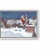 Weihnachtsbücher zu Weihnachten, Aufkleber (Vorderseite)