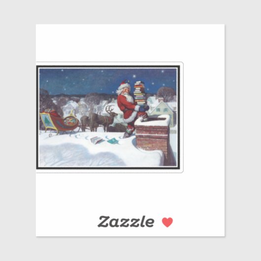 Weihnachtsbücher zu Weihnachten, Aufkleber (Blatt)