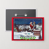 Weihnachtsbücher zu Weihnachten Button (Vorderseite/Rückseite)