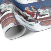 Weihnachtsbücher zu Weihnachten, Geschenkpapier (Rolleneckpunkt)