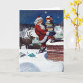 Weihnachtsbücher zu Weihnachten, Karte (Gelbe Blume)