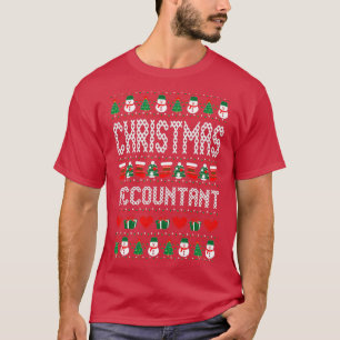 Weihnachtsbuchhalter Sweater Muster T-Shirt