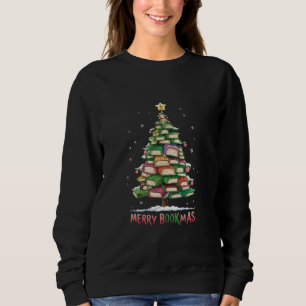 Weihnachtsbuchliebhaber Baum Bibliothekar Frohe Bu Sweatshirt
