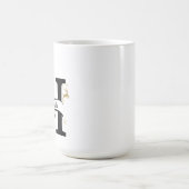 Weihnachtsbuchstabe H Alphabet Kaffeetasse (Mittel)