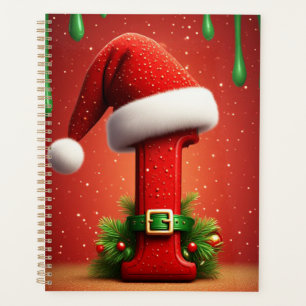 Weihnachtsbuchstabe I mit Weihnachtsschmuck-Stil � Planer