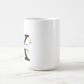 Weihnachtsbuchstabe K Alphabet Kaffeetasse (Mittel)