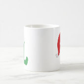Weihnachtsbuchstabe L Alphabet Kaffeetasse (Mittel)