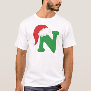 Weihnachtsbuchstabe- Nalphabet T-Shirt