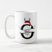 Weihnachtsbuchstabe O Alphabet  Kaffeetasse (Links)