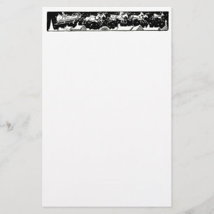 Weihnachtsbuchstabe-Sankt-Feiertags-Briefpapier Briefpapier