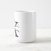 Weihnachtsbuchstabe X Alphabet Kaffeetasse (Mittel)