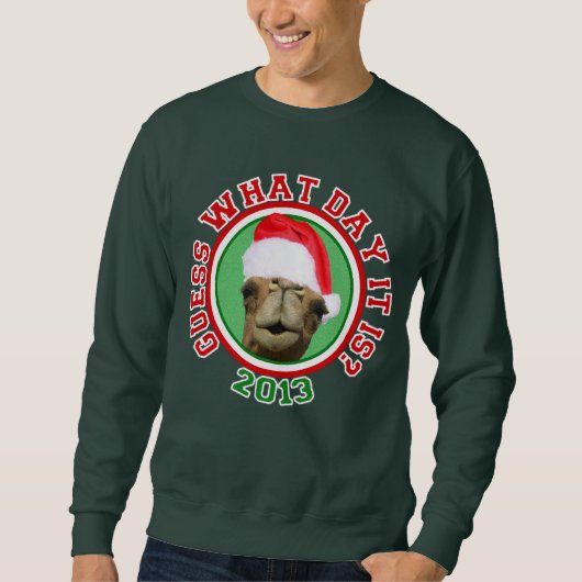Weihnachtsbuckel-Tageskamel-Sweatshirt 2013 Sweatshirt (Vorderseite)