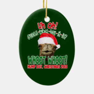 Weihnachtsbuckel-Tageskamel-Verzierung 2013 Keramik Ornament