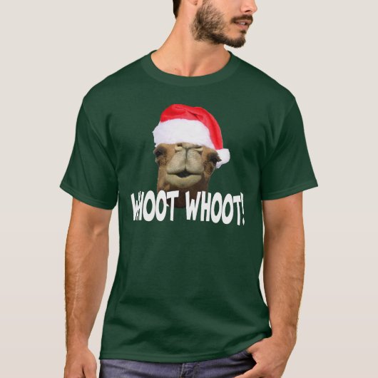 Weihnachtsbuckel-Tageskamel Whoot Whoot T - Shirt (Vorderseite)