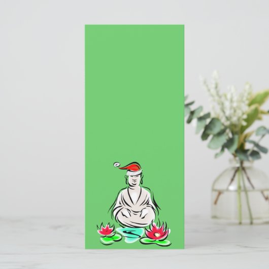 WeihnachtsBuddha zeichnend (Stehend Vorderseite)