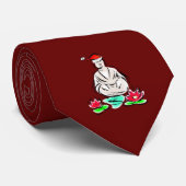 WeihnachtsBuddha zeichnend Krawatte (Gerollt)