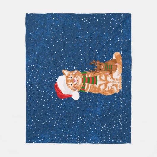 Weihnachtsbuddies Fleecedecke (Vorderseite)