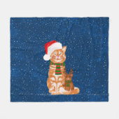 Weihnachtsbuddies Fleecedecke (Vorderseite (Horizontal))