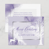 Weihnachtsbudget Abstrakt Lila Winterbaum (Vorne/Hinten)